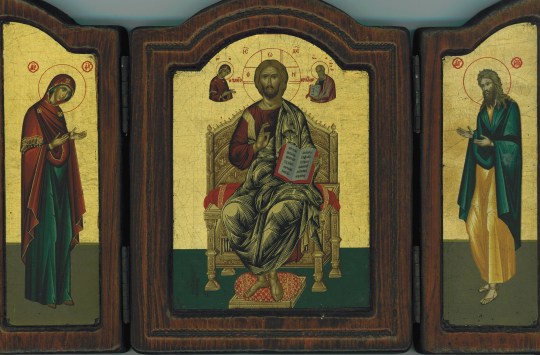 Triptych - My travelling icon used as a visual aid